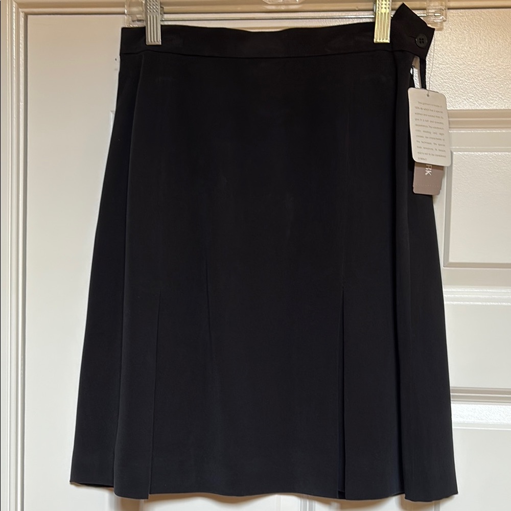 New Black Silk Skirt
